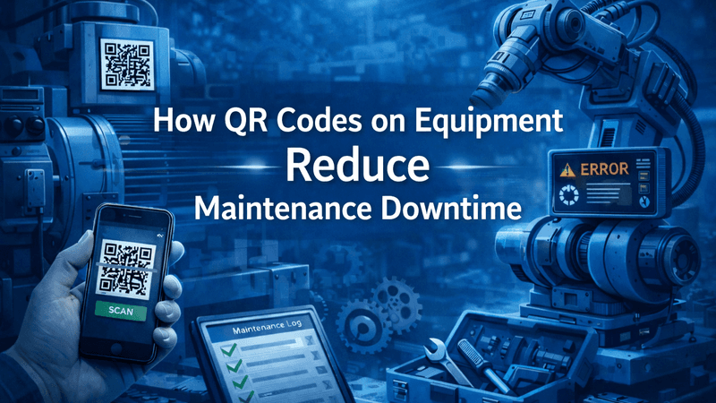 How QR Codes on Equipment Reduce Maintenance Downtime