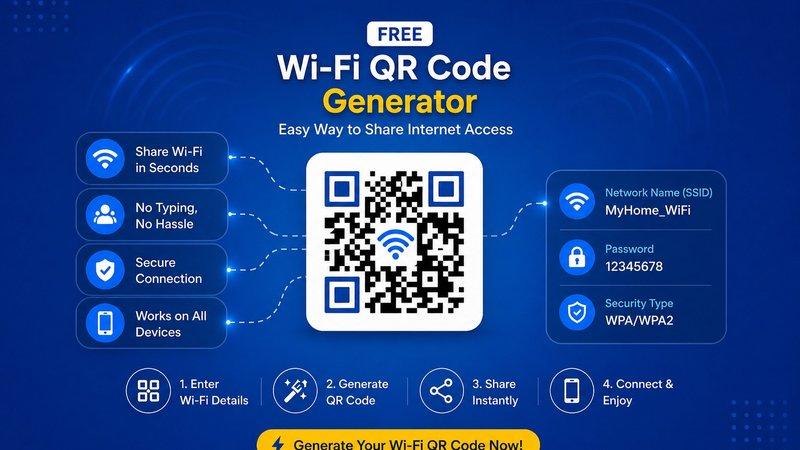 Free Wi-Fi QR Code Generator – Easy Way to Share Internet Access