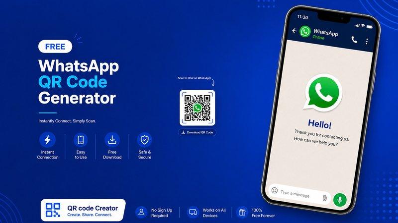 Free WhatsApp QR Code Generator – Easy Way to Connect Instantly