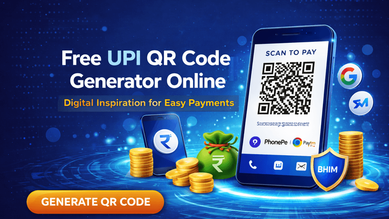 Free UPI QR Code Generator Online – Digital Inspiration for Easy Payments