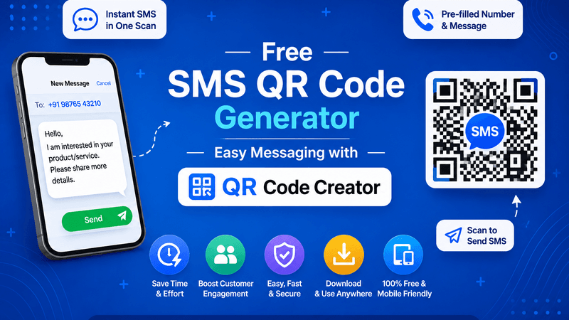 Free SMS QR Code Generator | Easy Messaging with QR Code Creator